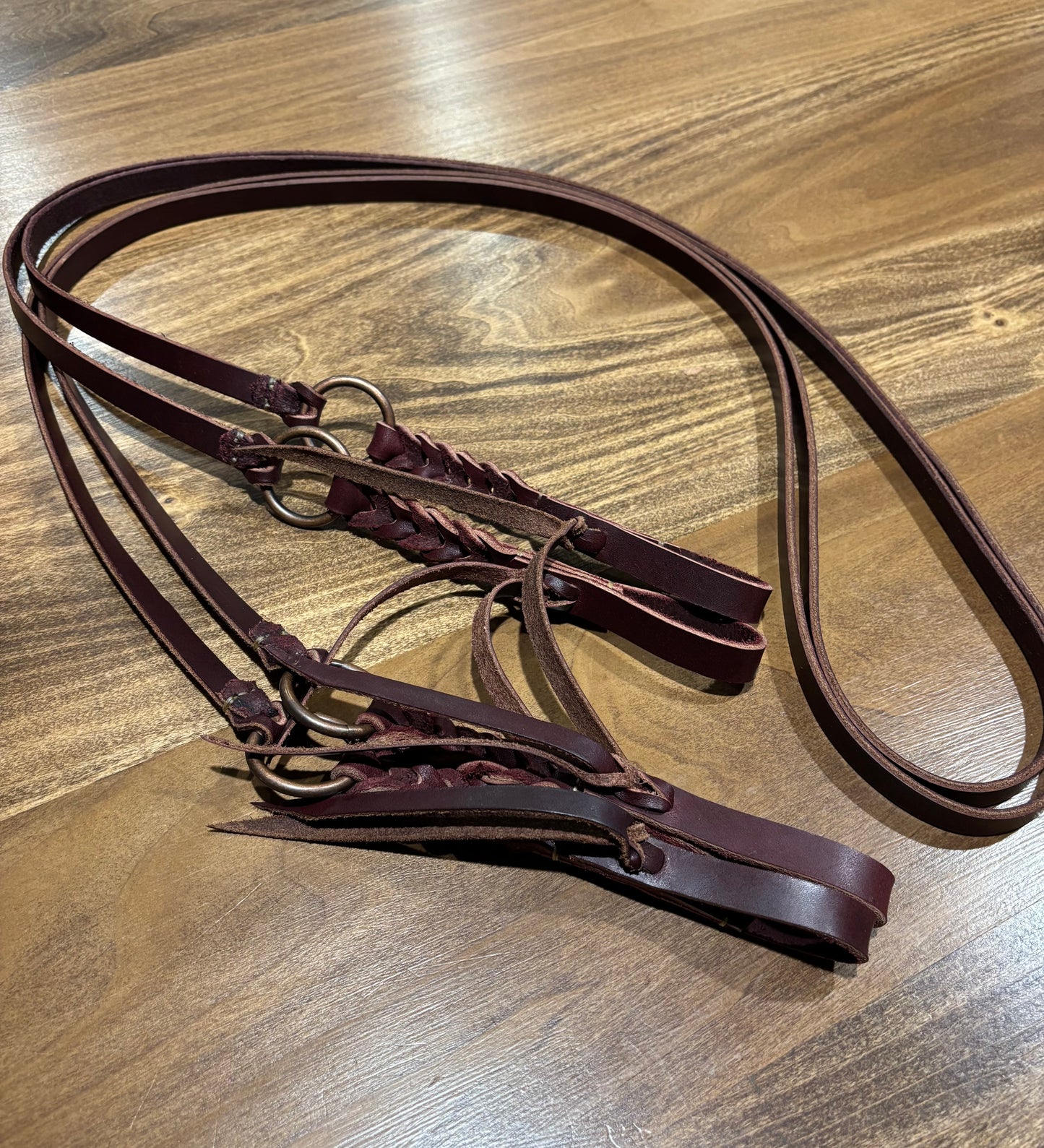 Latigo roping reins