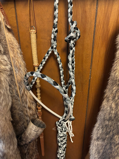 Tri color rope halter