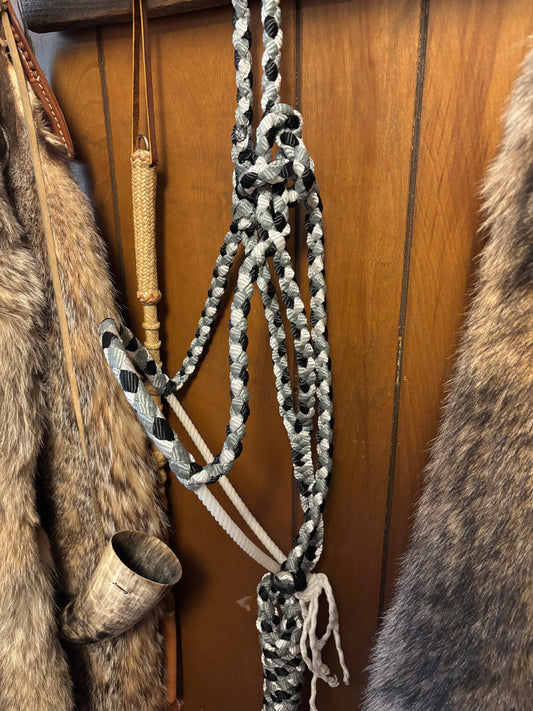 Tri color rope halter