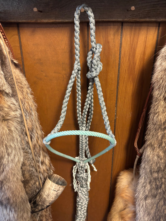 Gray rope halter