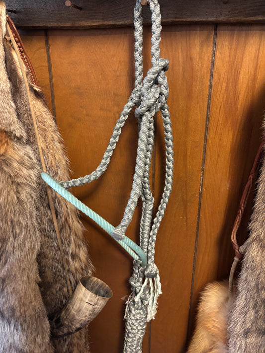 Gray rope halter