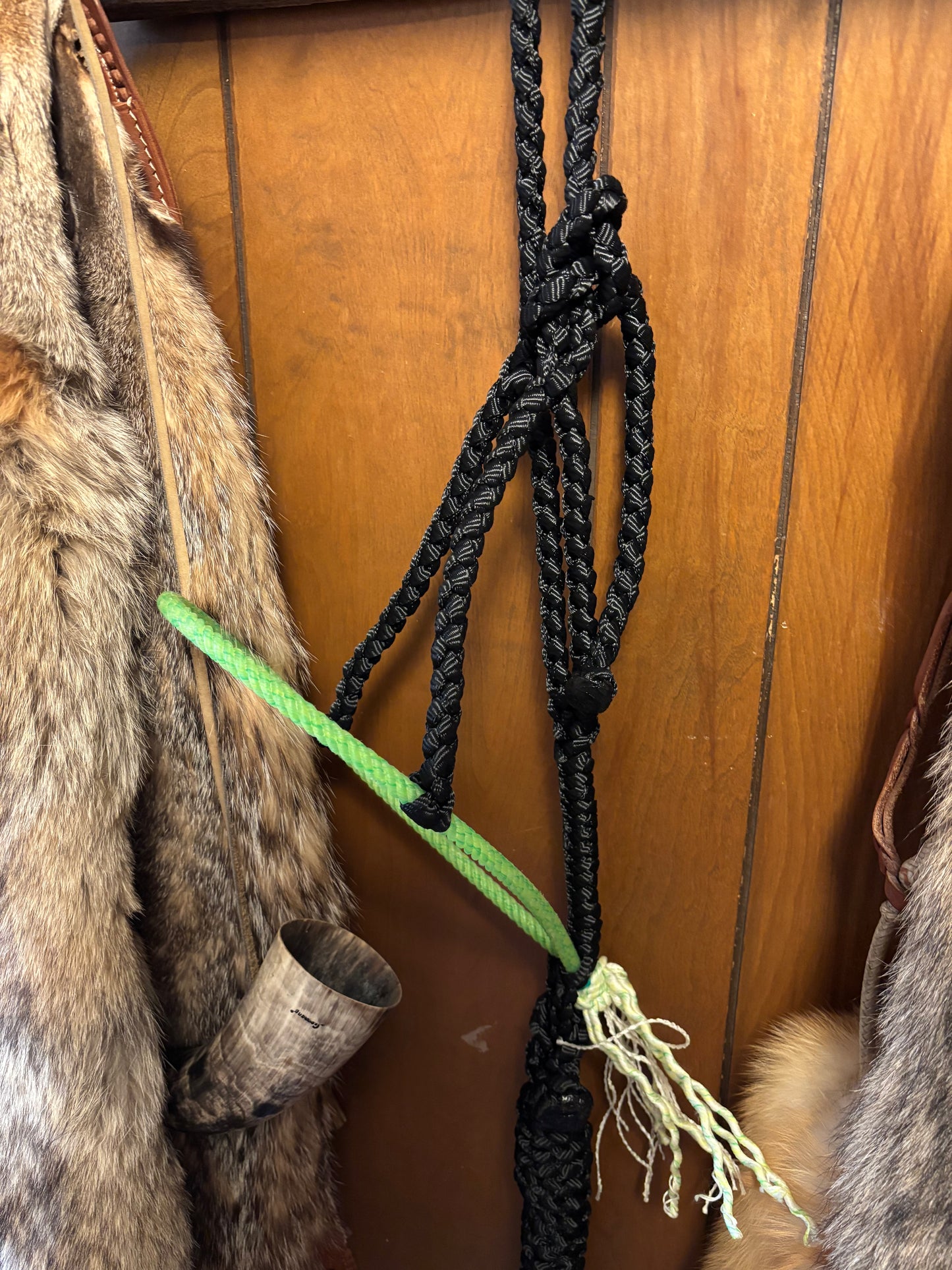 Black rope halter