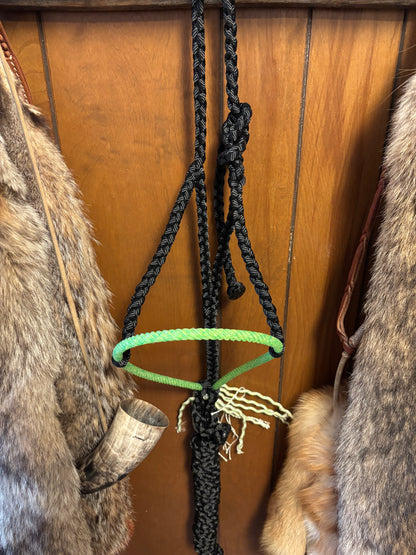 Black rope halter