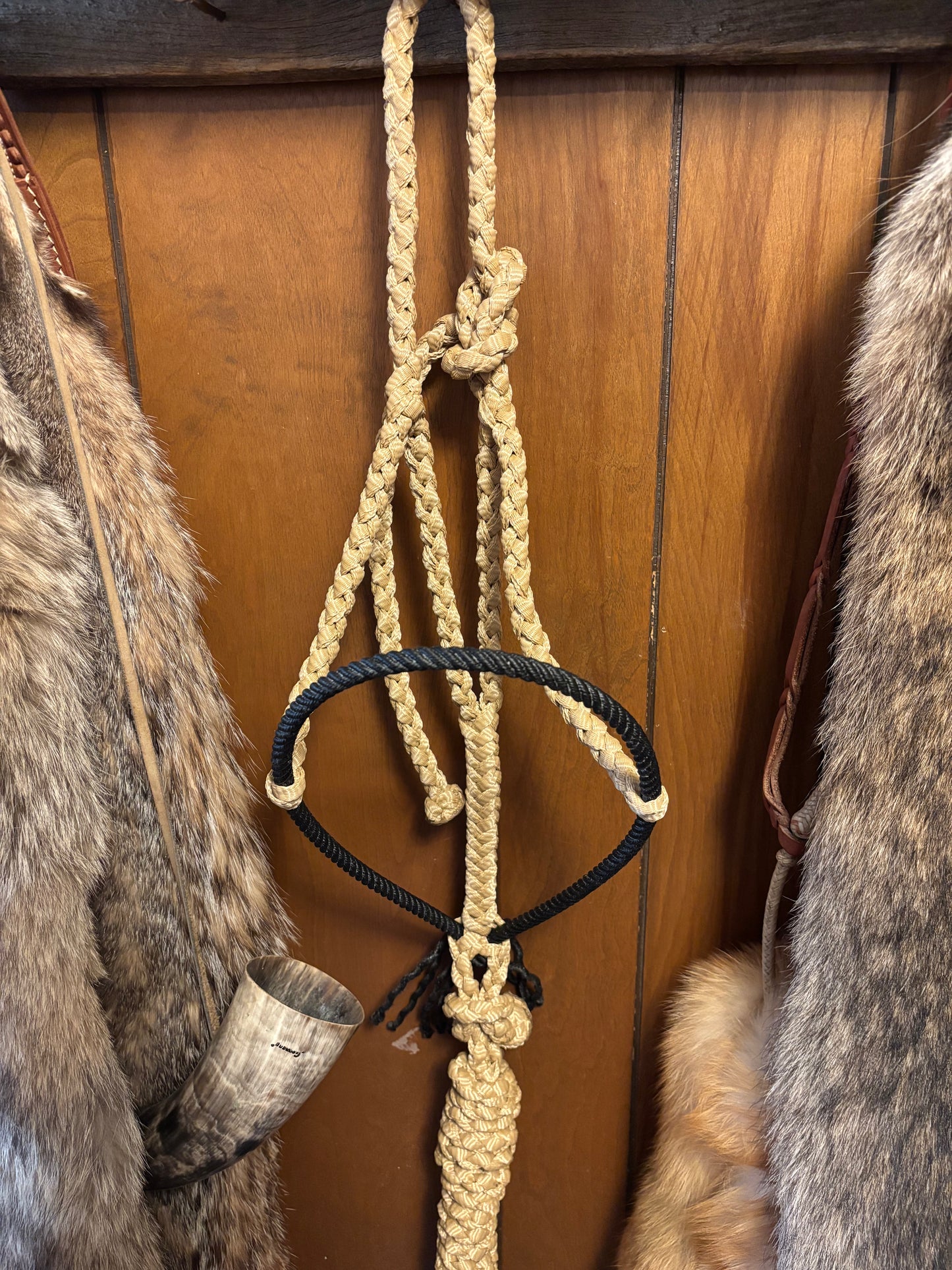 Tan rope halter