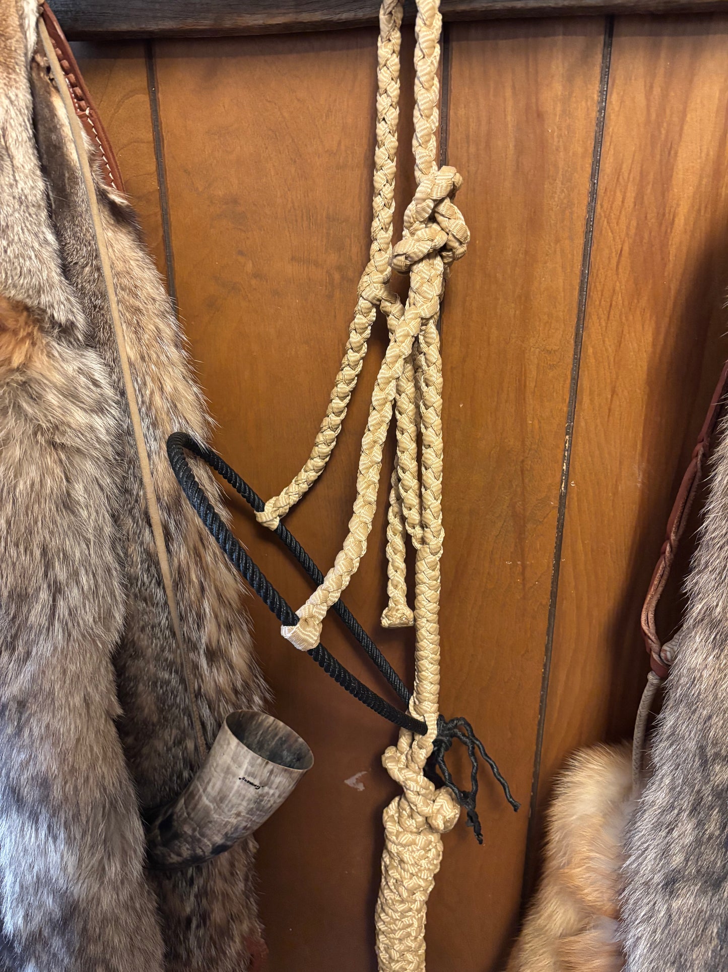Tan rope halter