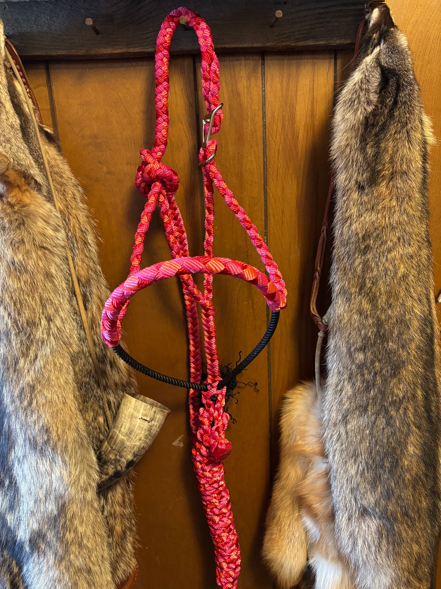 Pink and Red No tie Halter