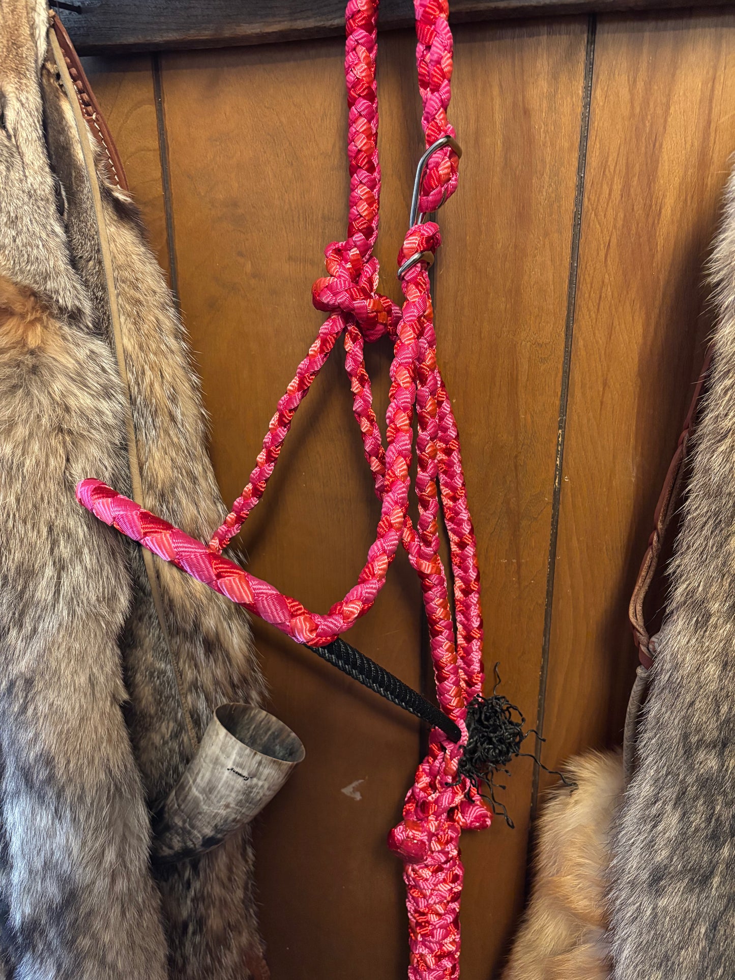 Pink and Red No tie Halter